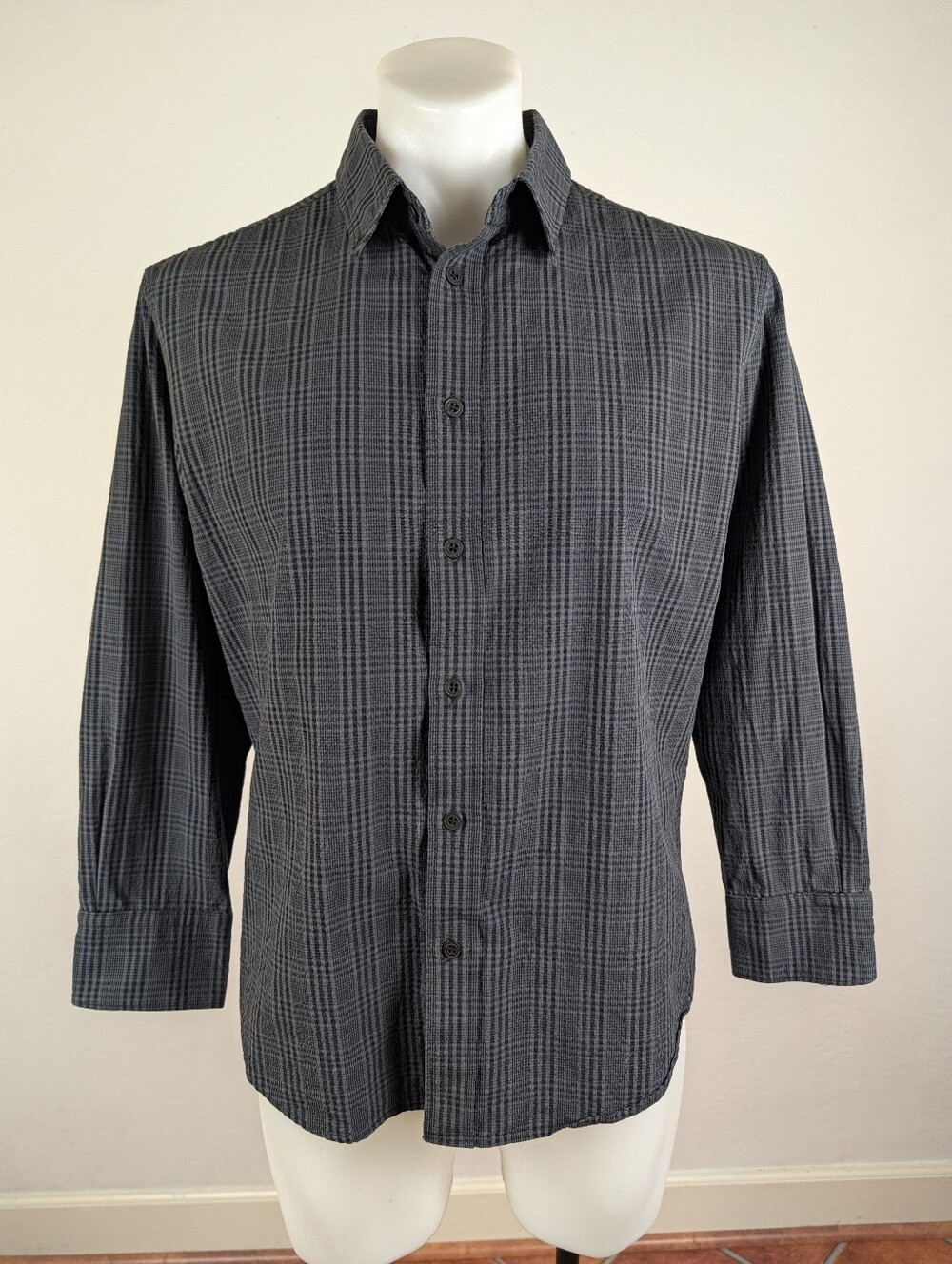 rag & bone Extrasoft Shadow Plaid Button-Down Shirt